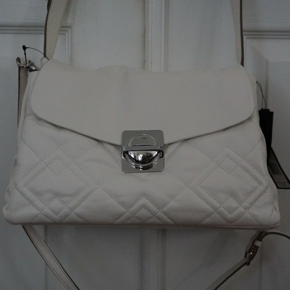 NWT Marc by Marc Jacob Circle in Square Quilted Shoulder Bag in off white - Picture 1 of 11